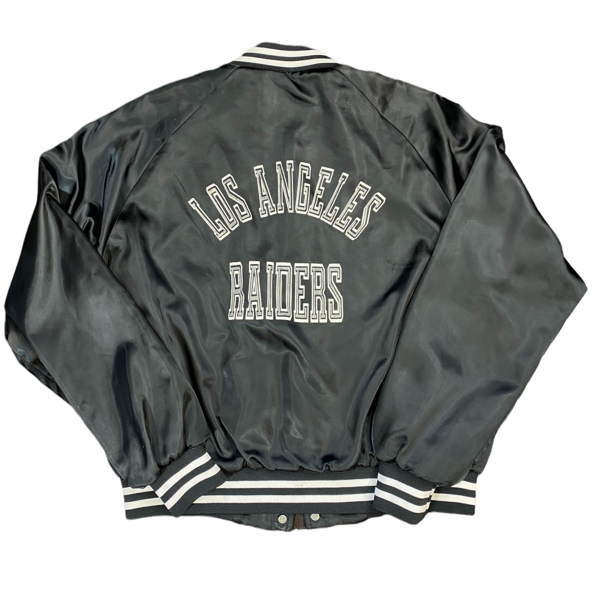 80s Los Angeles Raiders Chalkline Bomber Jacket – Unholy Saints