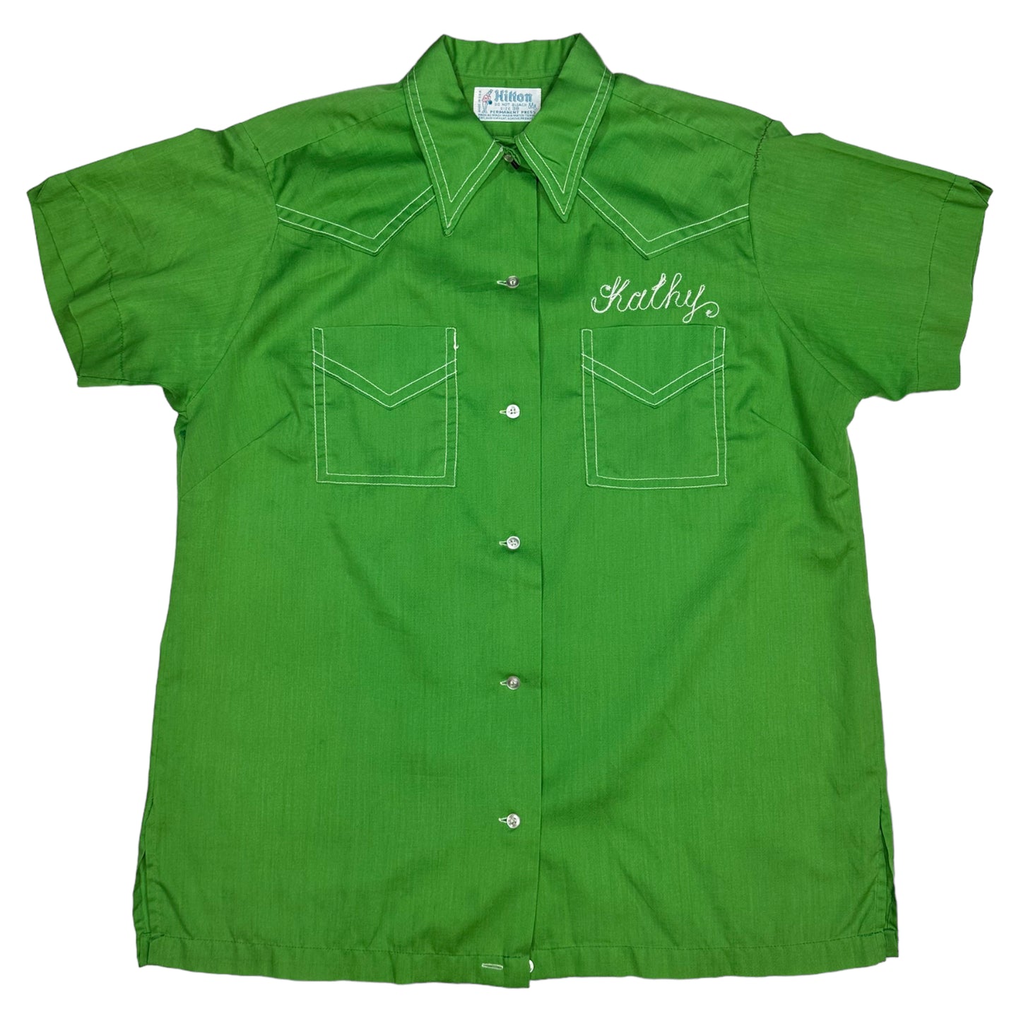 
                  
                    70s Chain Stitched Bowling Shirt "Kathy"
                  
                