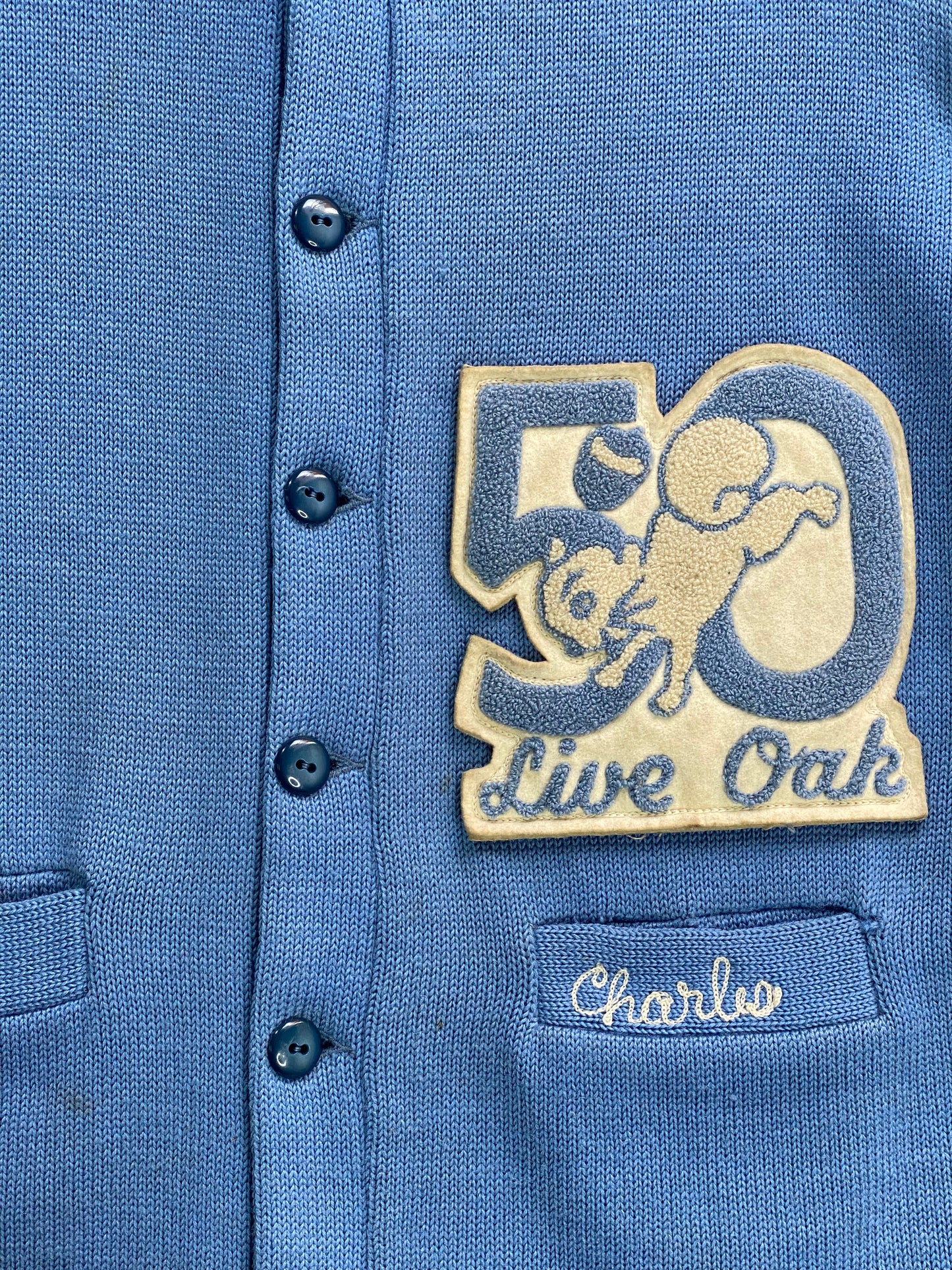 
                  
                    1950s Live Oak Cardigan
                  
                