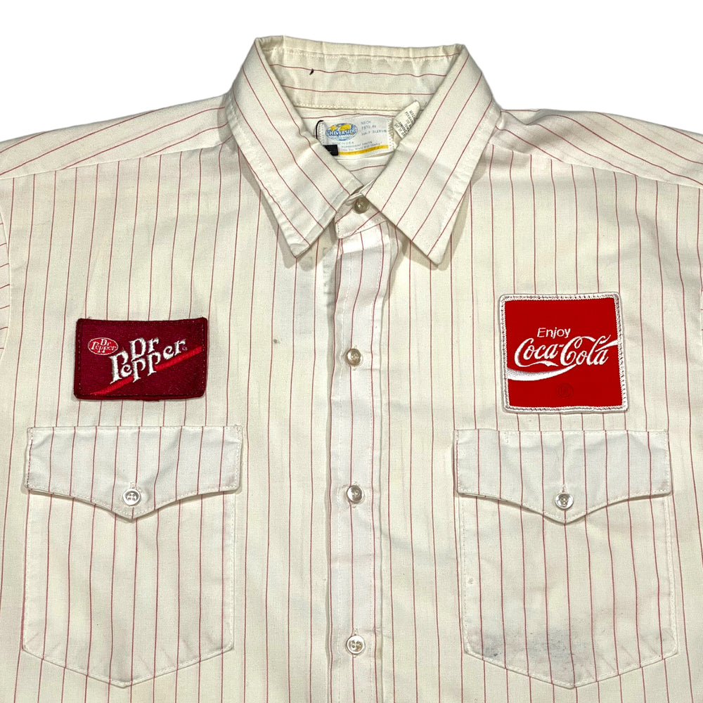 
                  
                    80s Dr Pepper / Coca-Cola Delivery Driver Button Up
                  
                