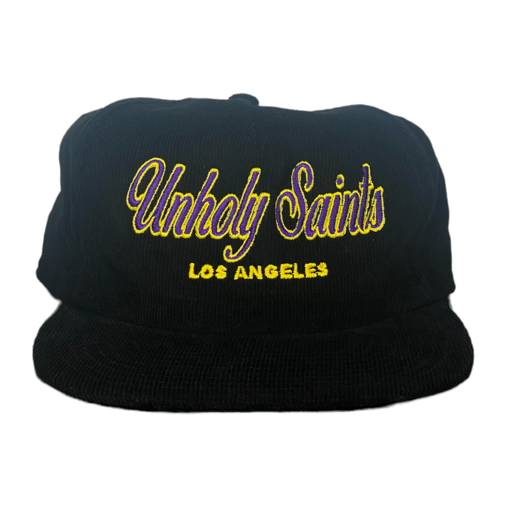 Unholy Saints Corduroy Hat - Lakers (Black)
