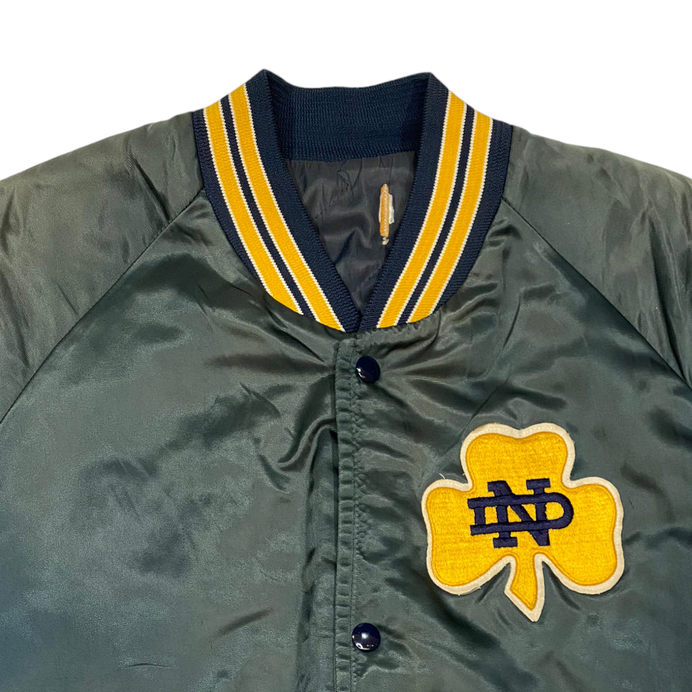 
                  
                    80s Notre Dame Satin Bomber Jacket
                  
                