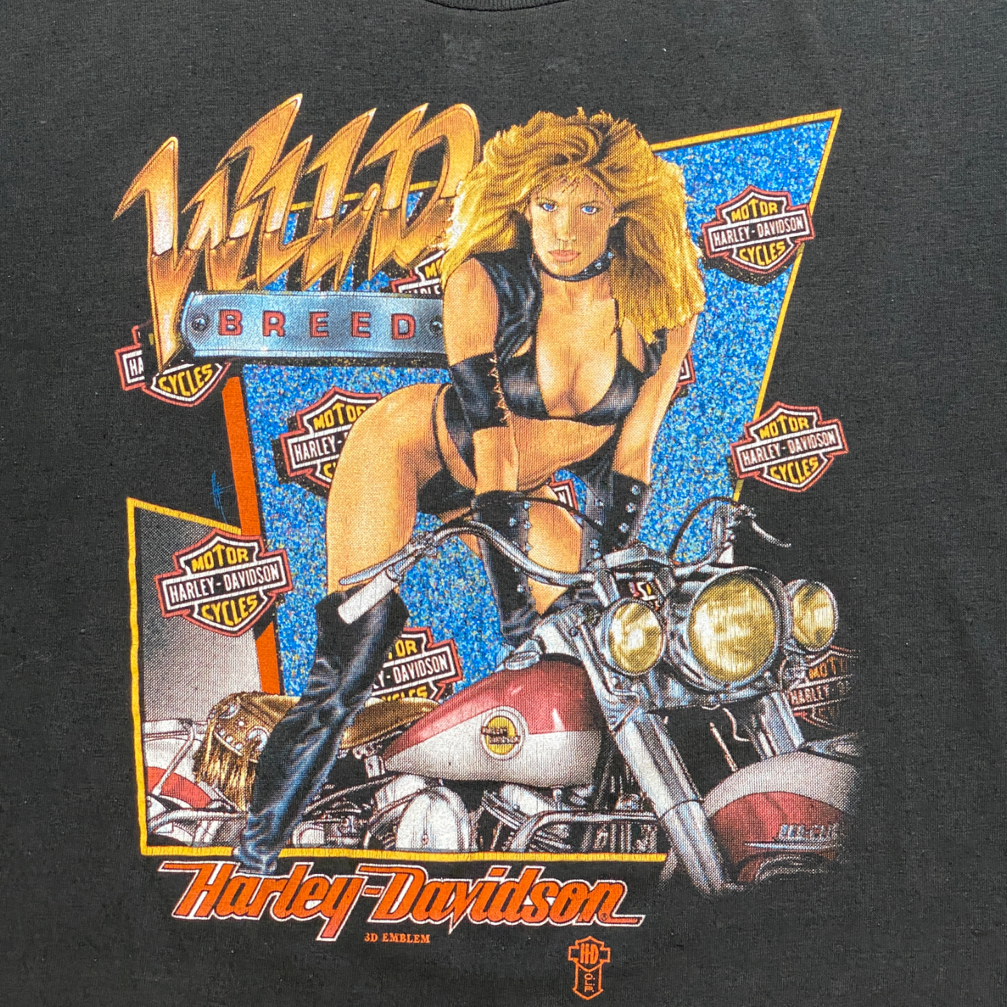 
                  
                    80s 3D Emblem - Harley Davidson "Wild Breed"
                  
                