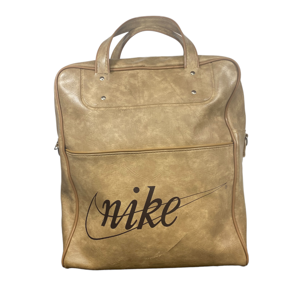 70/80s Nike Travelite Luggage Bag (Tan-Outline)