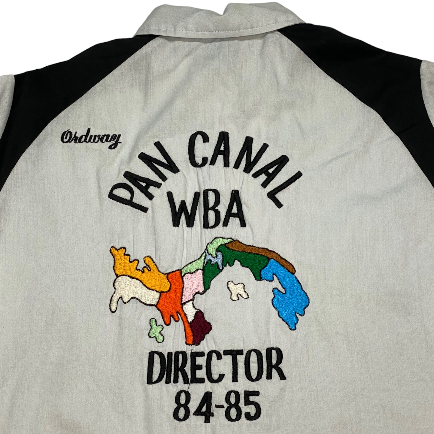 
                  
                    1985 Panama Canal Bowling Shirt - "Director"
                  
                
