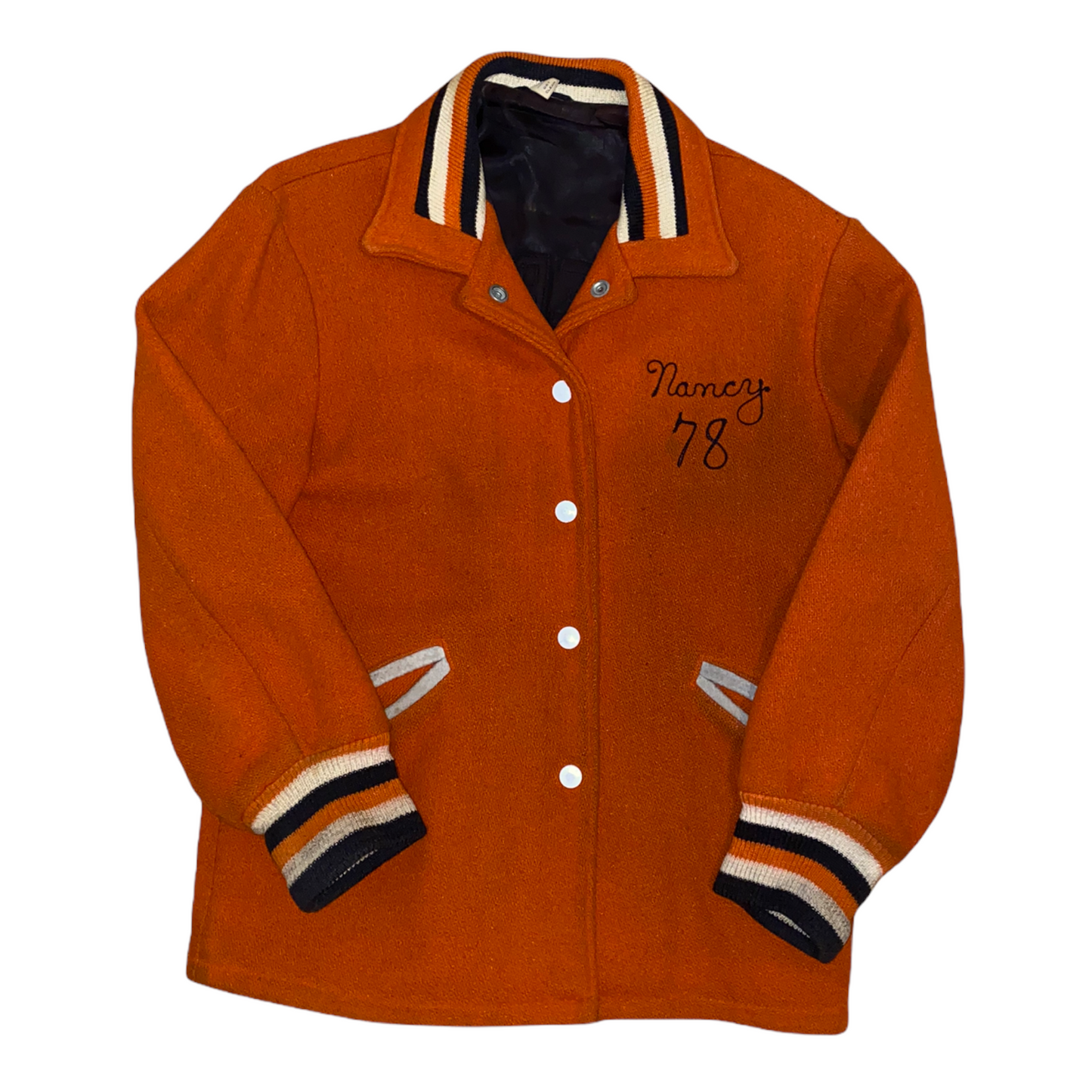 
                  
                    1978 “Nancy” - Wool Varsity Jacket
                  
                